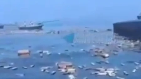 Brod potonuo, a more se pretvorilo u prodavnicu luksuza: Ajfoni i parfemi na sve strane (VIDEO)