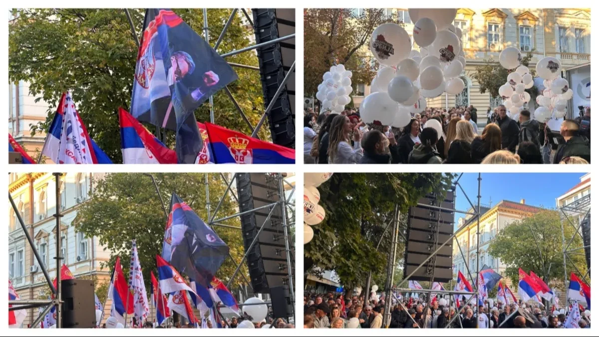 Šabac uz "Ruzmarin" čeka Vučića: Danas veliki skup, vijore se trobojke, narod je na nogama