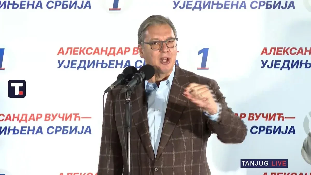 Vučić iz Šapca poslao poruku nasilnicima: „Ko podigne ruku na ženu, završiće iza rešetaka“