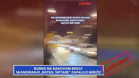 Burno na Banovom brdu! Skandiranje „Ratko, Šiptare“ zapalilo mreže