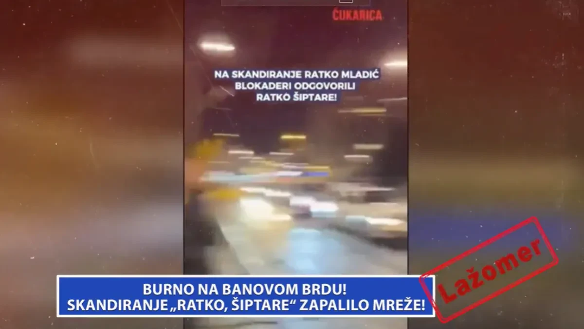Burno na Banovom brdu! Skandiranje „Ratko, Šiptare“ zapalilo mreže