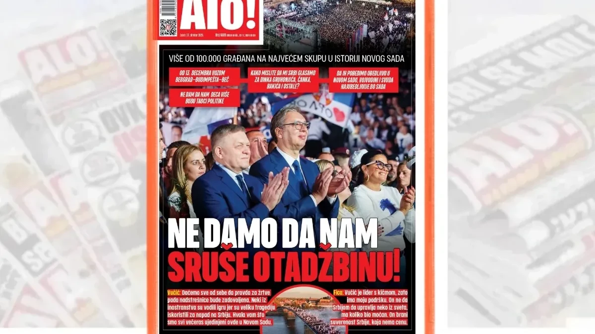 Više od 100.000 građana na najvećem skupu u istoriji Novog Sada: Ne damo da nam sruše otadžbinu!