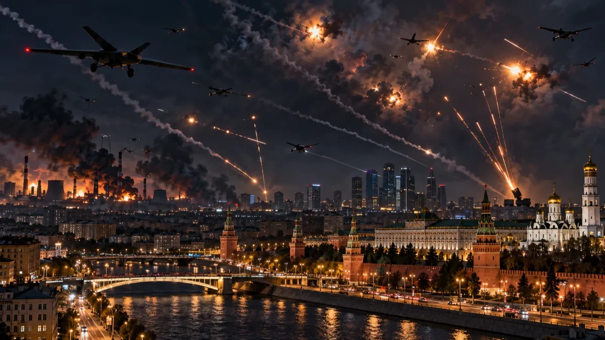 Nebo nad Rusijom pretvoreno u ratnu zonu! Stotine ukrajinskih dronova krenule u napad, Moskva objavila šokantne brojke!