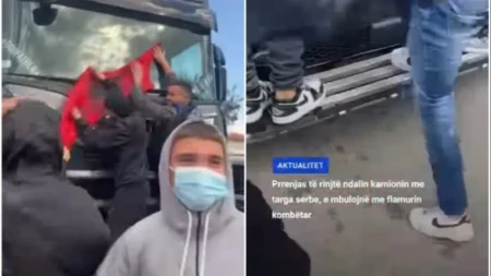 Demonstranti u Albaniji napali srpski kamion: Protesti protiv vlasti se pretvorili u izlive srbofobije, blokaderi ni reči