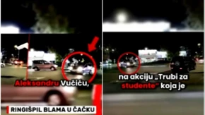 Ringišpil blama u Čačku! Tri auta se vrtela ukrug i uznemiravala građane u akciji blokadera (VIDEO)