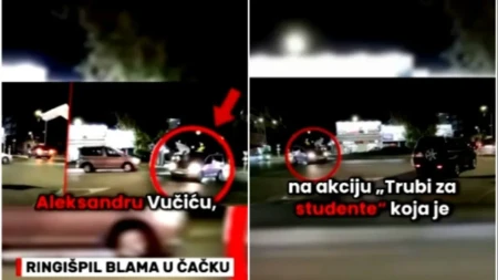 Ringišpil blama u Čačku! Tri auta se vrtela ukrug i uznemiravala građane u akciji blokadera (VIDEO)