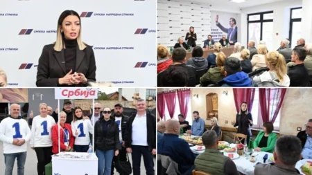 "Odlučni smo da se borimo za svaku porodicu i svako radno mesto" Mesarović u Veterniku i Odžacima razgovarala sa građanima: "Zajedno, složno i odlučno - idemo u nove pobede"