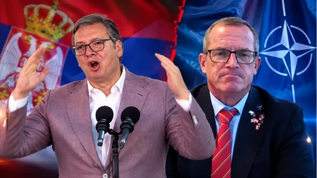 "Dođi Gintere, čekam te, na kojem god jeziku hoćeš" Vučić pozvao NATO lobistu na TV duel: Neka zastupa svog Srdanovića koji ne sme