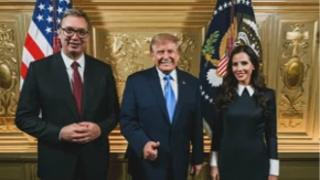 Blokaderi ponovo uhvaćeni u laži! Objavljena fotografija susreta Vučića i Trampa iz Njujorka!