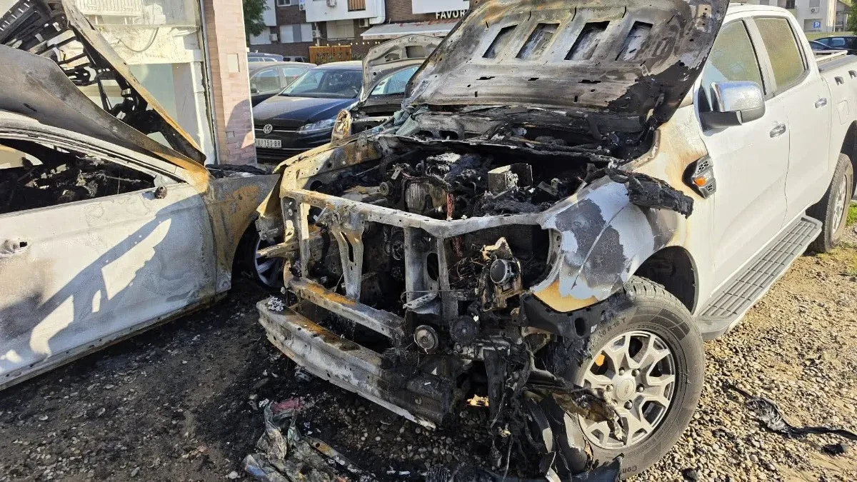 Stravične posledice vatrene stihije u Novom Sadu: Gorela vozila, objavljeni snimci užasa (FOTO+VIDEO)
