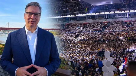 Završni predizborni skup liste „Aleksandar Vučić – Ujedinjena Srbija“ u Nišu: Građani se okupljaju na Trgu kralja Milana