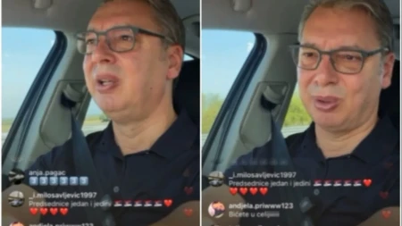 Nema dalje, vrhunac blokaderske šizofrenije: Tvrde da je Vučić u helikopteru iznad Niša, a on u tom trenutku uživo prenosi put automobilom