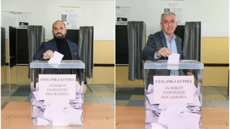 Elek i Radojević glasali u Raški: ispunili građansku dužnost