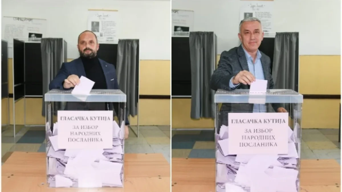 Elek i Radojević glasali u Raški: ispunili građansku dužnost