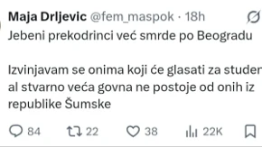 Nepatvorena, fašistička mržnja bloladera prema Srbima iz Republike Srpske