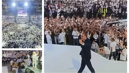 Vučić objavio snimak veličanstvenog prizora u Areni: Srbija se pita! Narod se pita!