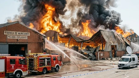 Sve nestalo u plamenu! U Španiji uništena fabrika koja proizvodi municiju za Ukrajinu