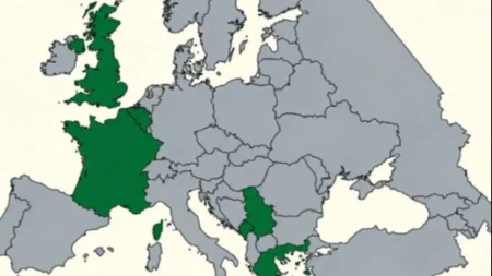 Karta Evrope zbunila Srbe i region! Srbija i Crna Gora obojene u zeleno, a zbog Francuske i Grčke nastala polemika!