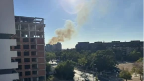 Požar na Vidikovcu: Širi se gust dim 