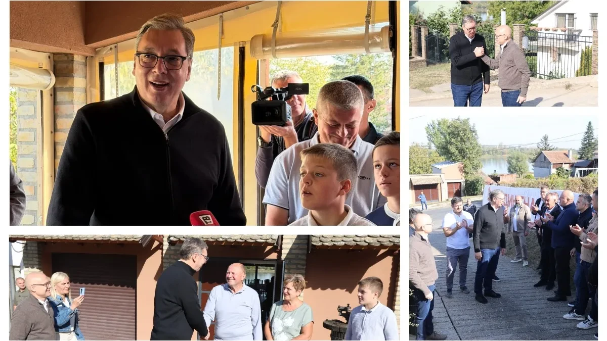 Vučić sa narodom kod Beočina: Kad je najteže, boriću se još jače!