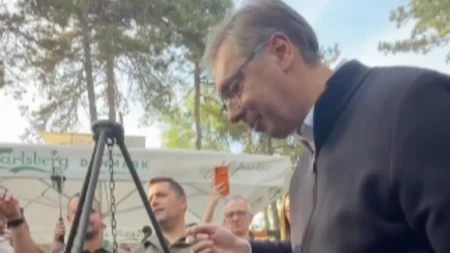 "Danas priče nisu bile lovačke" Vučić: Nemam nijednu primedbu na gulaš (VIDEO)