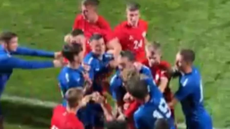 Haos na meču Srbije i Rusije: Tuča fudbalera i dva crvena kartona (VIDEO)