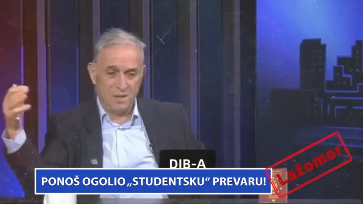 Ponoš ogolio "studentsku" prevaru!