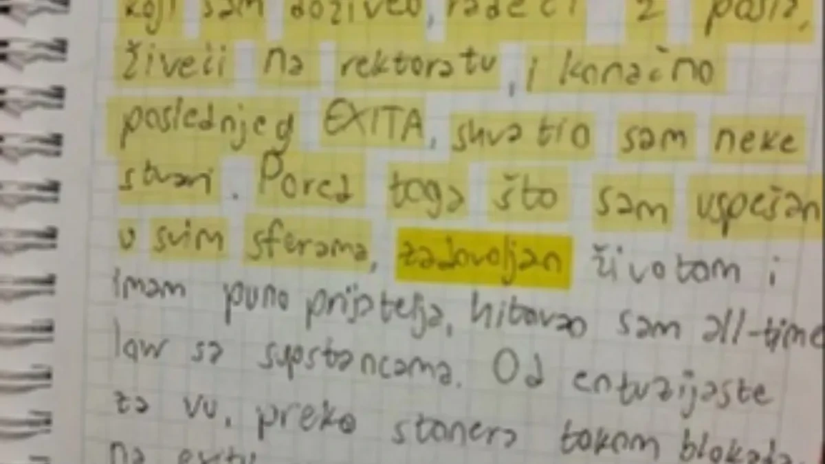 Istraga smrti studentkinje na Filozofskom iznedrila blokaderski dnevnik: Da li je ovo borba za pravdu i slobodu?
