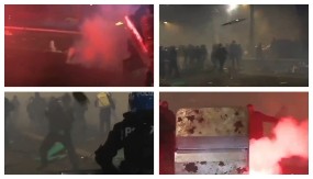 DEMONSTRANTI GAĐAJU POLICAJCE, ONI GLEDAJU DA SAČUVAJU ŽIVE GLAVE Jezive slike iz Torina, ima ranjenih!