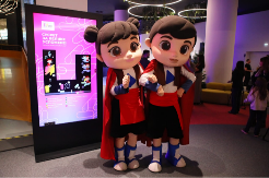 MASKOTE RASTKO I MILICA PREDSTAVLJENE UŽIVO Spektakl u Ekspo Plejgraundu na Beogradskom sajmu