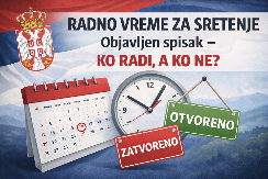 RADNO VREME ZA SRETENJE Objavljen spisak - KO RADI, A KO NE?