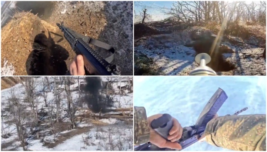 GNEZDO MITRALJEZA UNIŠTILI GRANATAMA Snimci bukvalno sa prve linije fronta, pešadija zauzela utvrđenje u Dnjepropetrovsku