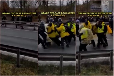 SNIMAK SVE RAZOTKRIO! U Nemačkoj mlate blokadere, u Srbiji im sve dozvoljeno!
