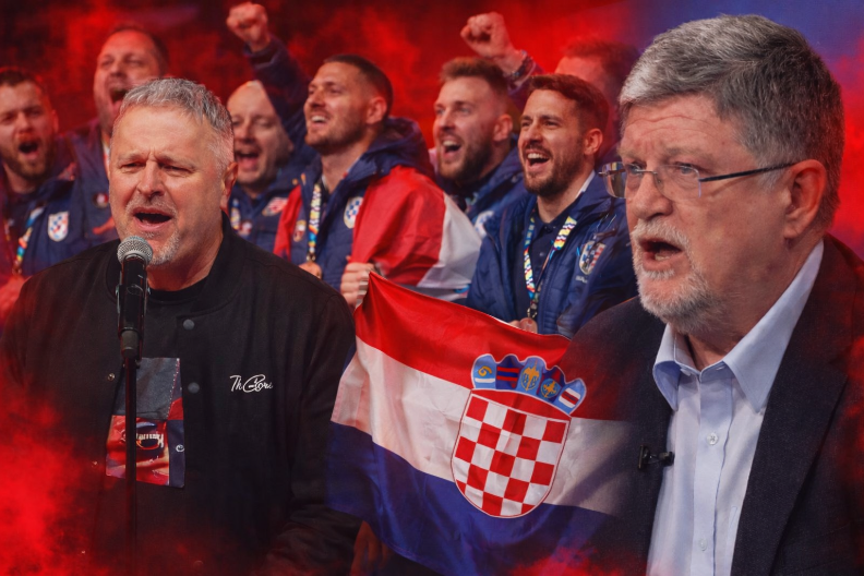 KOLJAČKI POZDRAV ODZVANJA ZAGREBOM Piculina Hrvatska deli lekcije Srbiji dok viču "ZA DOM SPREMNI"