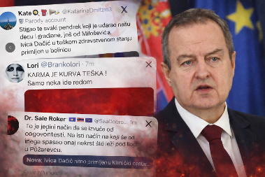 PREBOLESNI KOMENTARI BLOKADERA NA RAČUN DAČIĆEVOG TEŠKOG STANJA Nehumano, bez empatije, DNO DNA