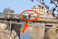 UZNEMIRUJUĆI SNIMAK! Posvađao se sa ženom, pa u naletu besa BACIO DETE U REKU (VIDEO)