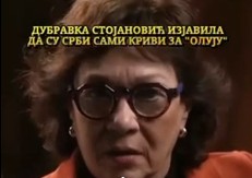 UMANJUJE SRPSKE ŽRTVE, VELIKA HRVATE! Monstruozna izjava Dubravke Stojanović o "Oluji"!