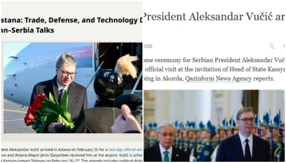 MEDIJI BRUJE O VUČIĆEVOJ POSETI Predsednik Srbije dočekan uz najveće počasti u Kazahstanu