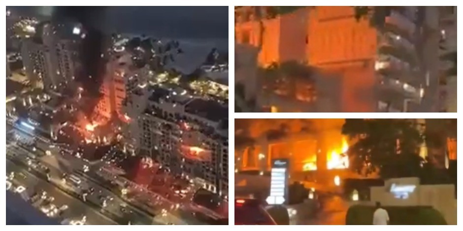 EKSPLOZIJE U DUBAIJU NAKON RAKETNOG NAPADA! Stižu strašni snimci, gori jedna od najpoznatijih turističkih atrakcija (VIDEO)