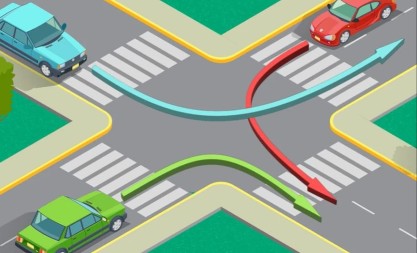 ŠOKANTNA SITUACIJA NA RASKRSNICI Tri automobila – ko prolazi prvi? Odgovor je ZBUNIO INTERNET