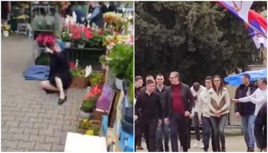 BLOKADERI NAPALI STARIJU ŽENU Istog dana, Vučić posetio studente i razgovarao sa njima