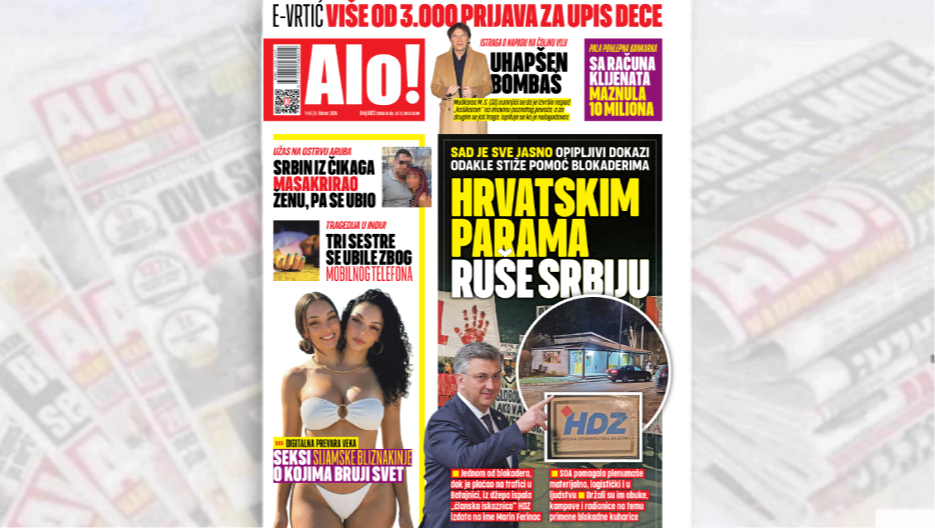 HRVATSKIM PARAMA RUŠE SRBIJU Sad je sve jasno, opipljivi dokazi odakle stiže pomoć blokaderima