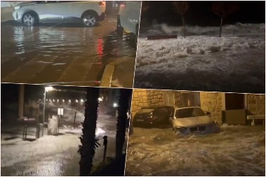 "TALASI SU BILI KAO TROSPRATNICA" Nezapamćena oluja udarila na Dalmaciju, ulice pod vodom, stanovnici u očaju: "Nikada nisam video nešto ovako" (FOTO)