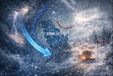 VREME PRAVI POTPUNI PREOKRET Spremite se - kiša, sneg i olujna košava stižu u Srbiju