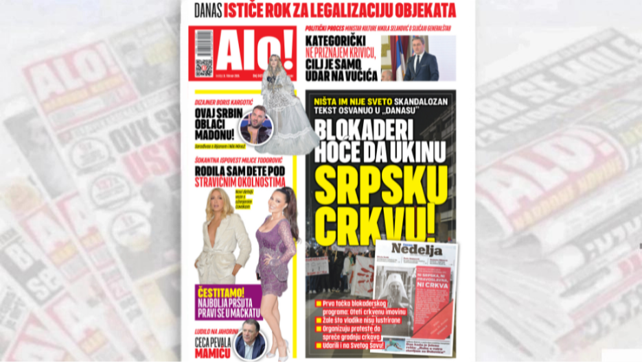 BLOKADERI HOĆE DA UKINU SRPSKU CRKVU! NIŠTA IM NIJE SVETO Osvanuo skandalozan tekst