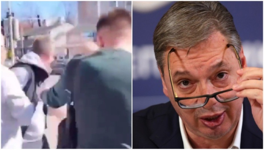 BLOKADER NASRTAO NA LJUDE DOK MU JE DETE VRIŠTALO Istog dana, Vučić je najavio zakon koji štiti žene u Srbiji