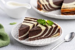 ZEBRA KOLAČ ZA LENJE DOMAĆICE SE POJEDE U PLEHU Gotov dok pristavite kafu