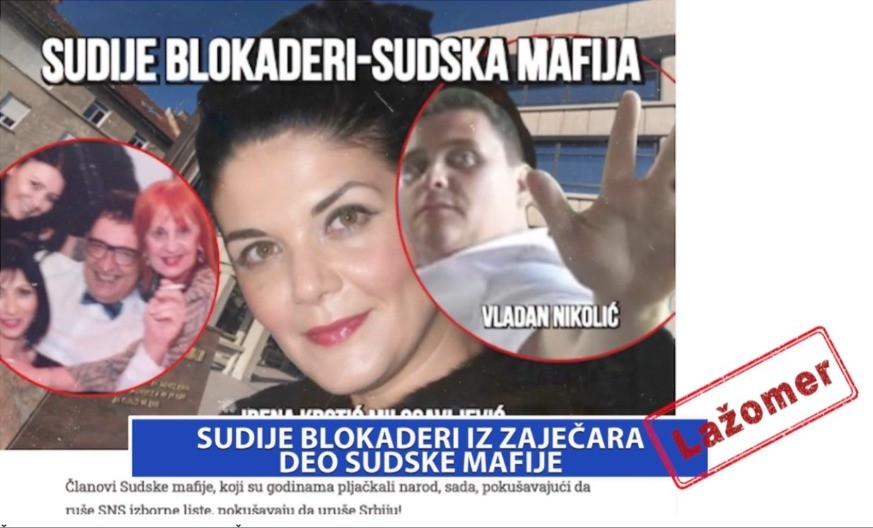 LAŽOMER: SUDIJE BLOKADERI IZ ZAJEČARA DEO SUDSKE MAFIJE (VIDEO)
