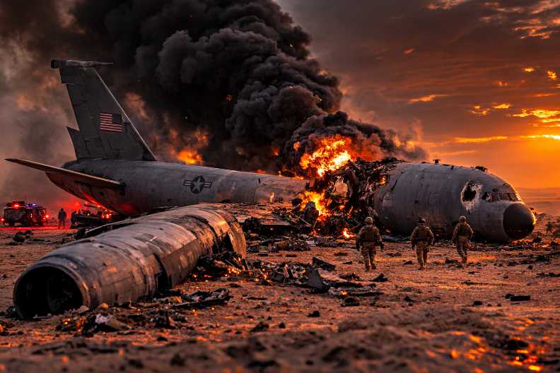 SRUŠIO SE AMERIČKI VOJNI AVION: Drama tokom operacije protiv Irana, spasilačke ekipe na terenu