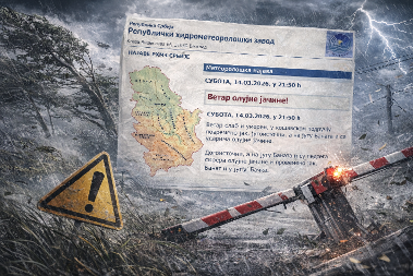 HITNO SE OGLASIO RHMZ U SITNE SATE Ovo je zbog udara vetra OLUJNE JAČINE